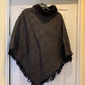 Wool poncho